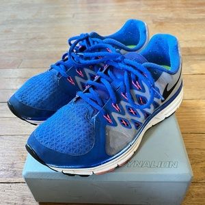 Nike Zoom Vomero 642196-400 Womens Blue Black Running Shoes Sneakers Size 9.5